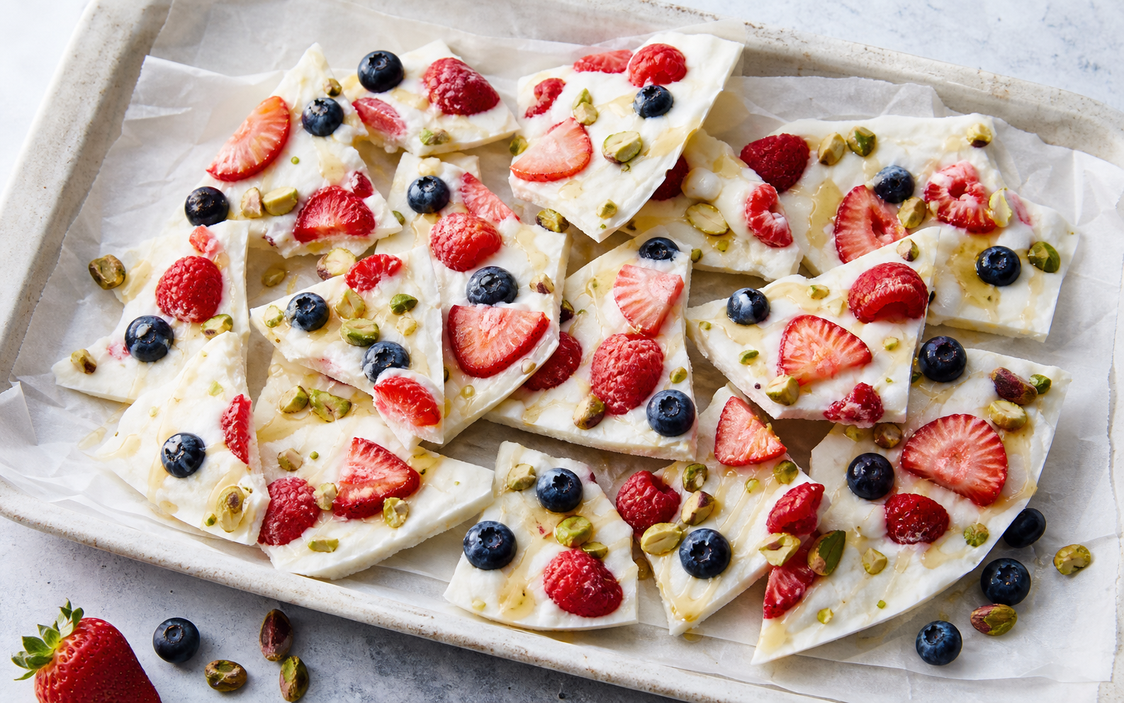 Greek Yogurt Berry Bark